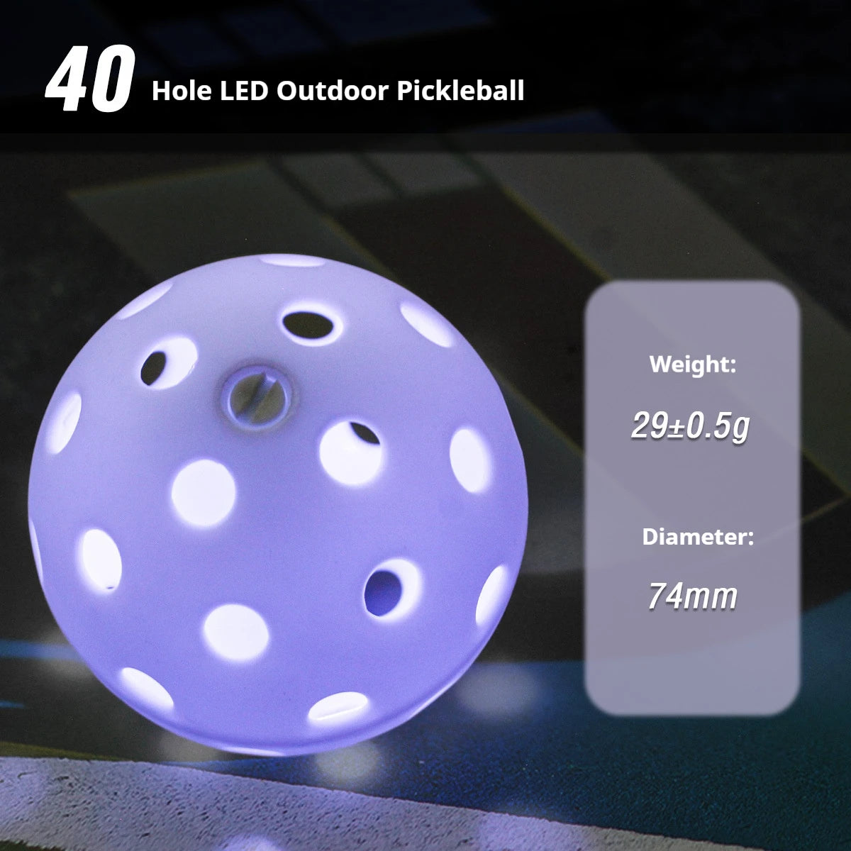 LED Night-Play Pickleball - product photo 6