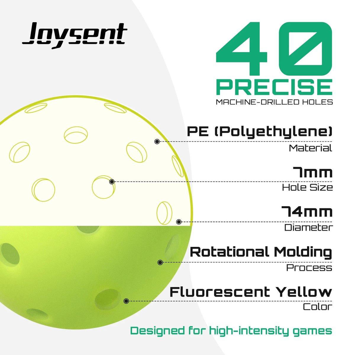 Rotomoulded Outdoor Pickleballs - product photo 1