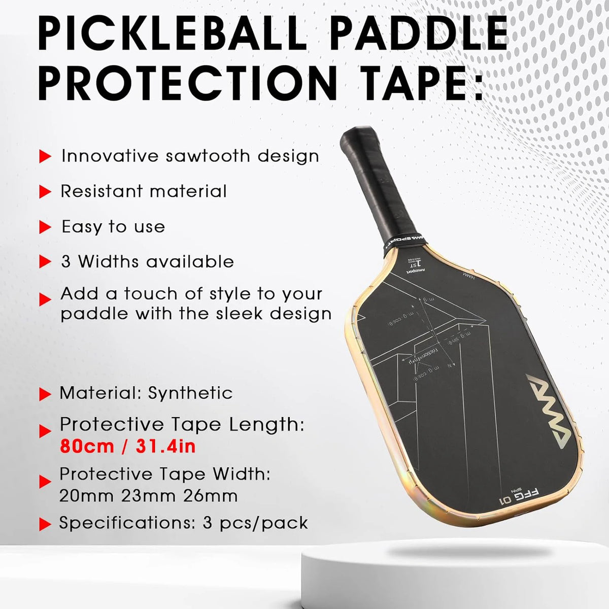 Laser-Finish Paddle Edge Tape - view 5
