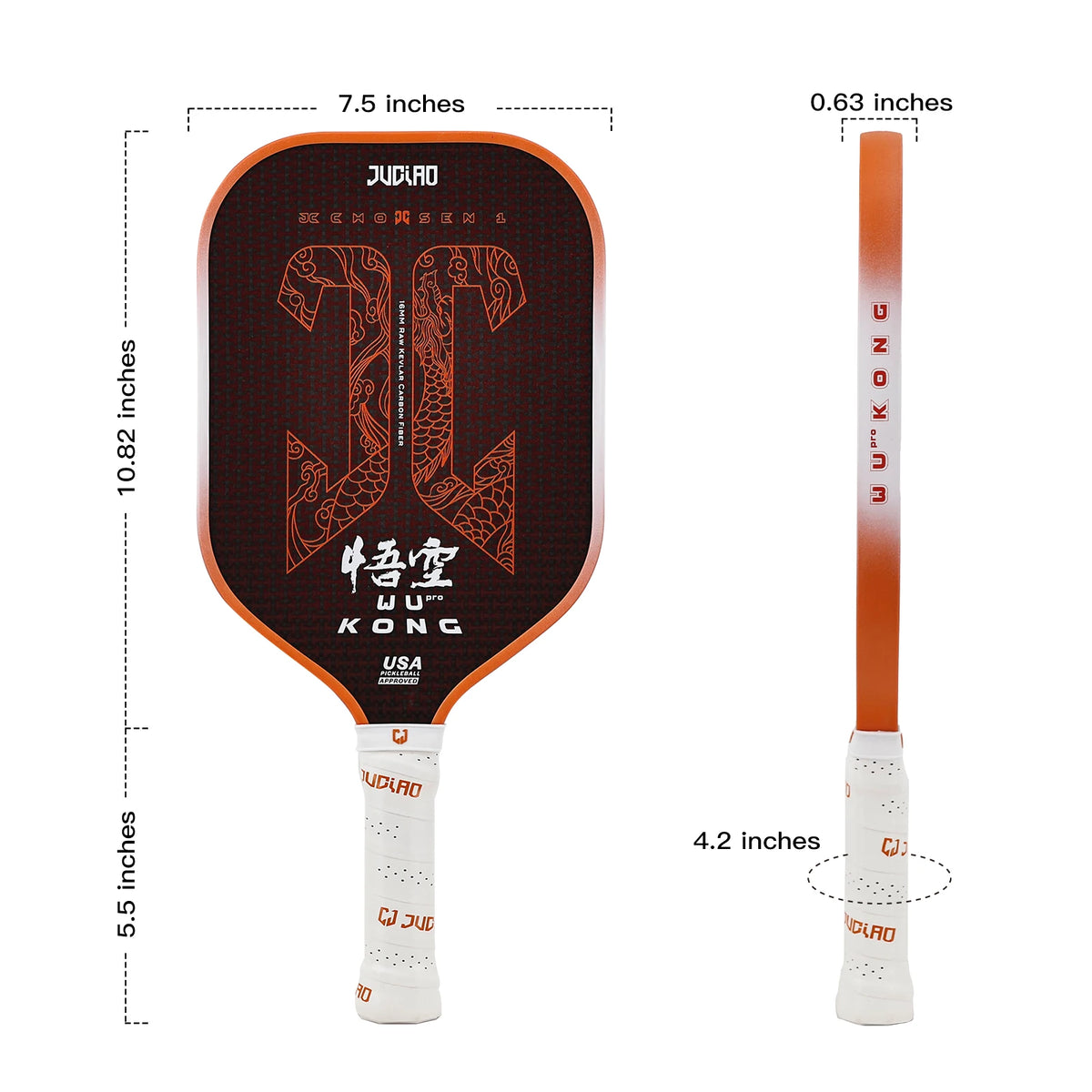 Kevlar-Carbon Unibody Pickleball Paddle - product photo 5